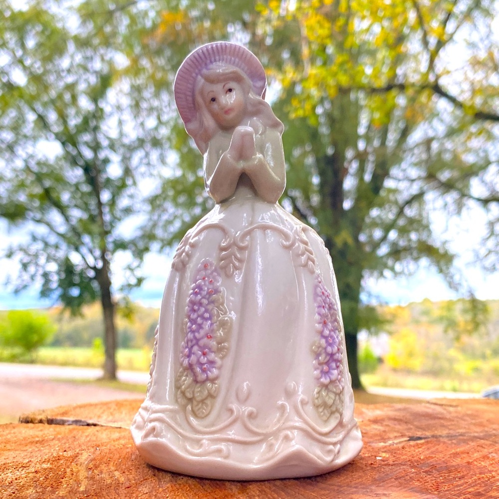 Vintage Porcelain Lady Bell